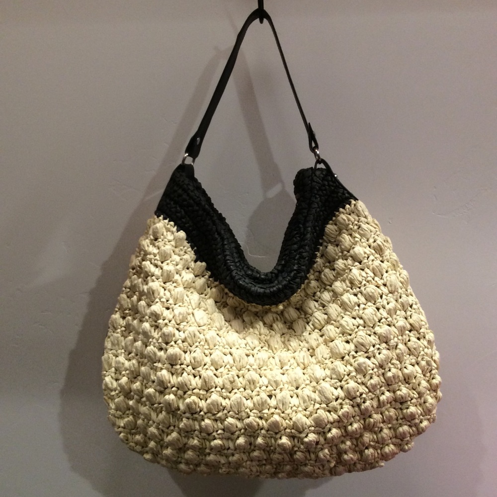 Magid/Black Paper Natural & Black Straw/Jute Bag